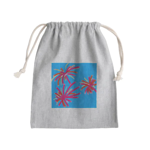 大輪の花 Mini Drawstring Bag