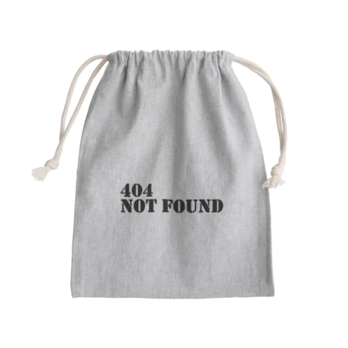 404 not found Mini Drawstring Bag