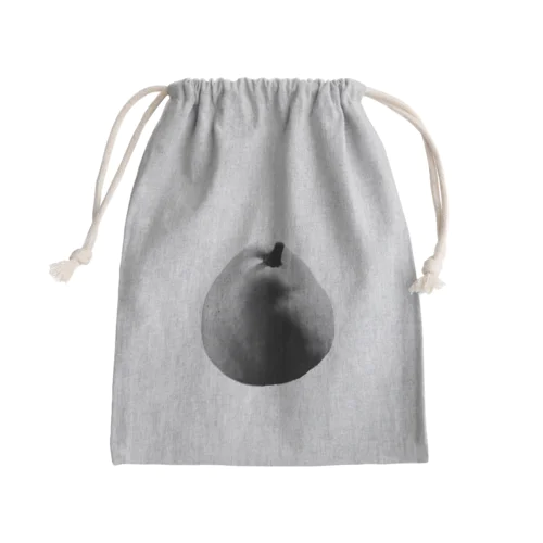 洋梨好き-monochrome  Mini Drawstring Bag