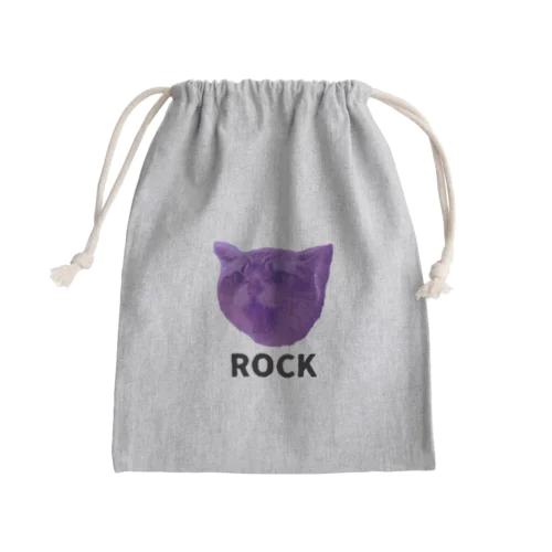 ロックなネコ Mini Drawstring Bag