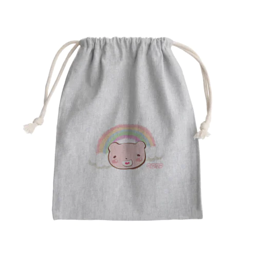 ★ヘロクマ★ゆるふわレインボー★には～★ Mini Drawstring Bag