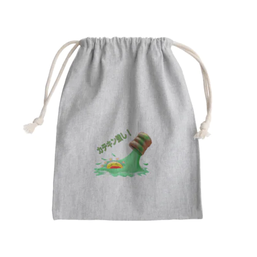 緑茶でウィルス殺菌１ Mini Drawstring Bag