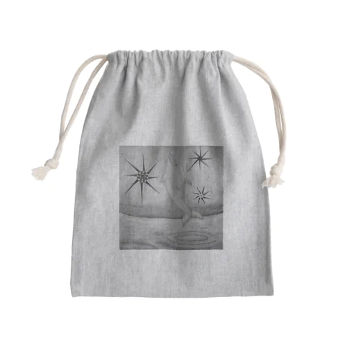 イルカ飛ぶ！ Mini Drawstring Bag