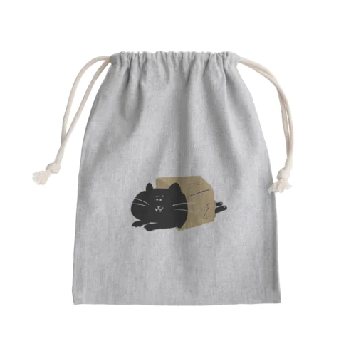 紙袋から猫 Mini Drawstring Bag