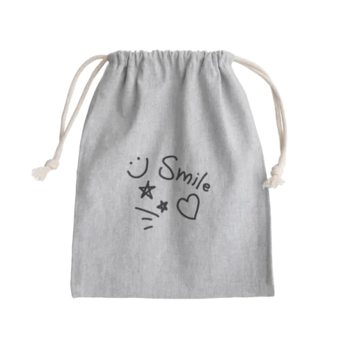 Smile Mini Drawstring Bag