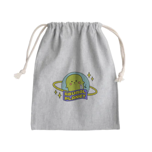 あぶまるぷらねっとロゴ Mini Drawstring Bag