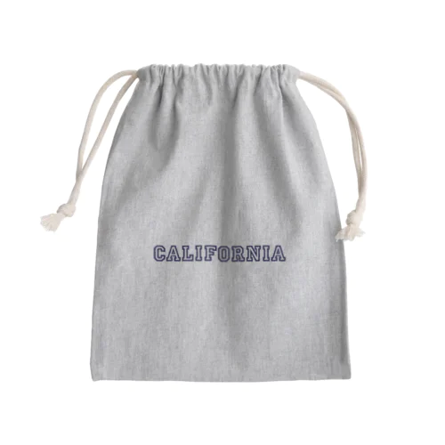 california 01 Mini Drawstring Bag