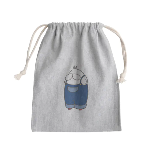 ねこタイツ サロペット Mini Drawstring Bag