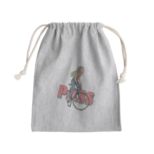 "PASS" Mini Drawstring Bag