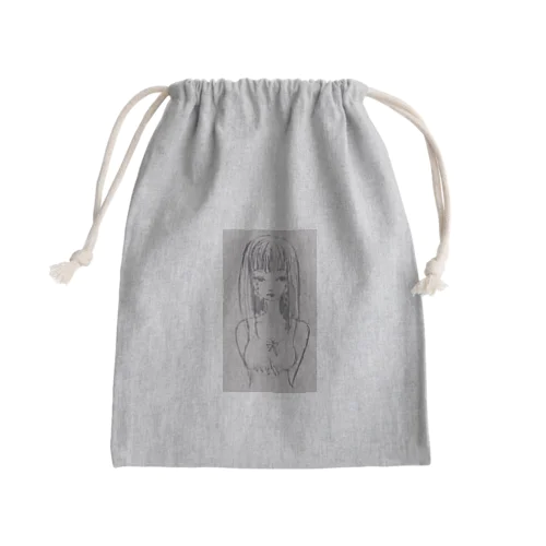 泣いてる夏の女の子ちゃん Mini Drawstring Bag