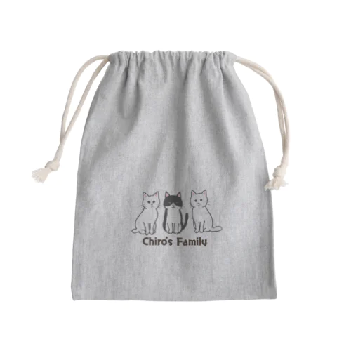 チロちゃんファミリー Mini Drawstring Bag