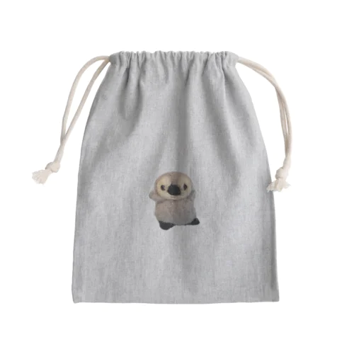 あなたを守る羊毛ペンギンちゃん Mini Drawstring Bag