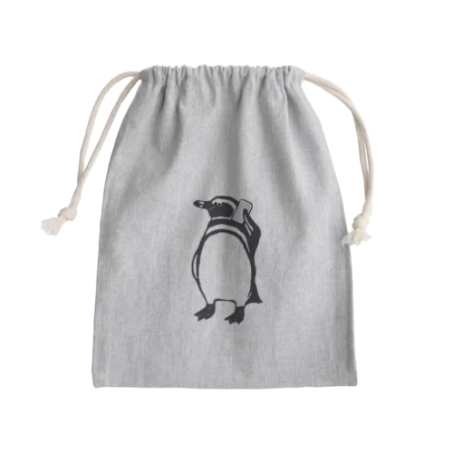 マゼランペンギン・テレフォン Mini Drawstring Bag