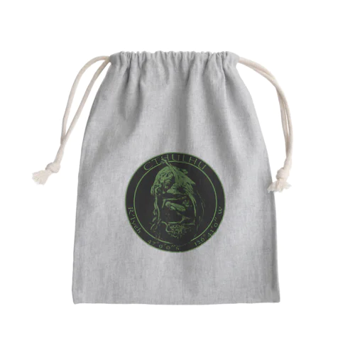 Cthulhu Statue Mini Drawstring Bag