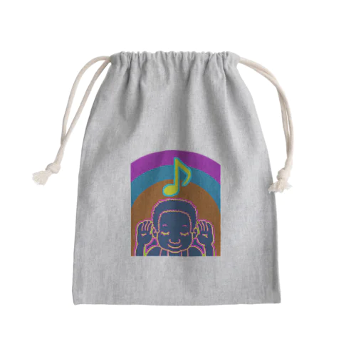 すきなうたがきこえる Mini Drawstring Bag