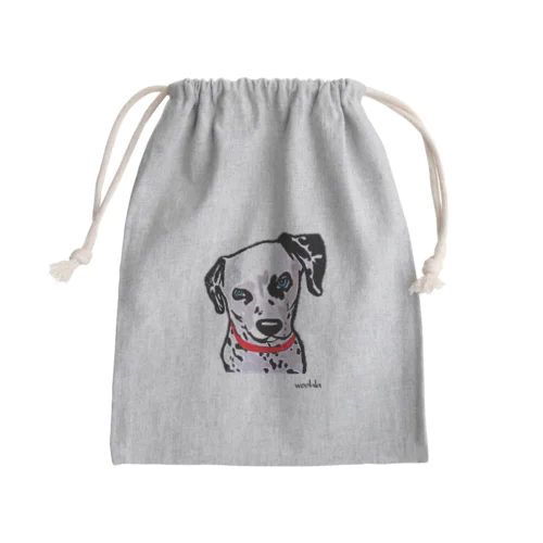 思慮深いダルメシアン Mini Drawstring Bag