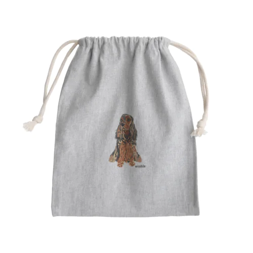 優雅なイングリッシュコッカー Mini Drawstring Bag