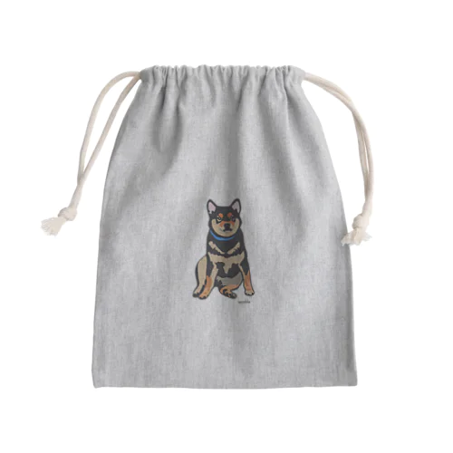 縁側の柴犬 Mini Drawstring Bag