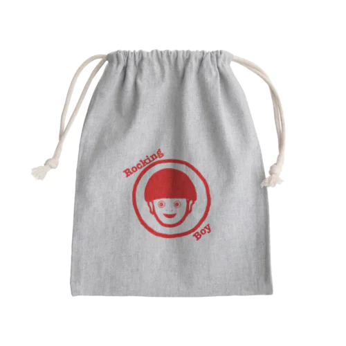 Rocking Boy Mini Drawstring Bag