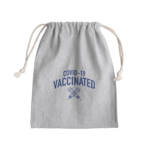 ワクチン接種済💉 Mini Drawstring Bag