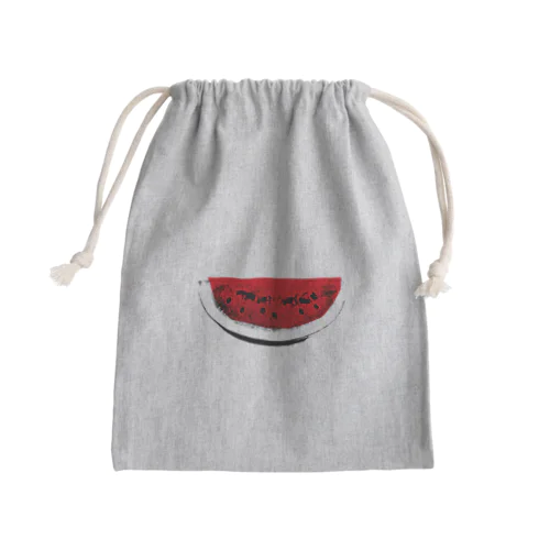 すいか -watermelon- 切 Mini Drawstring Bag