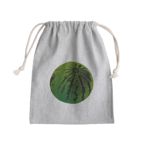 すいか -watermelon- 丸 Mini Drawstring Bag