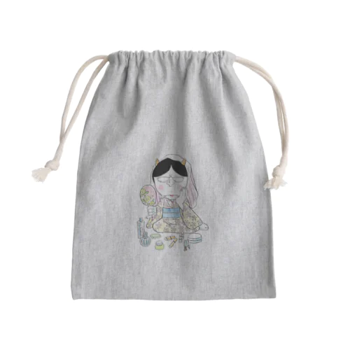 妖怪　般若 Mini Drawstring Bag