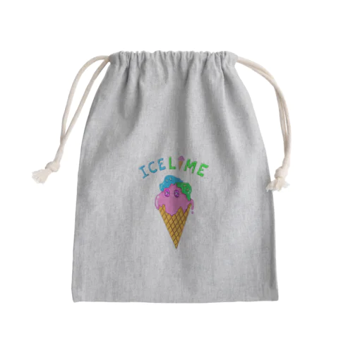 アイスライム Mini Drawstring Bag