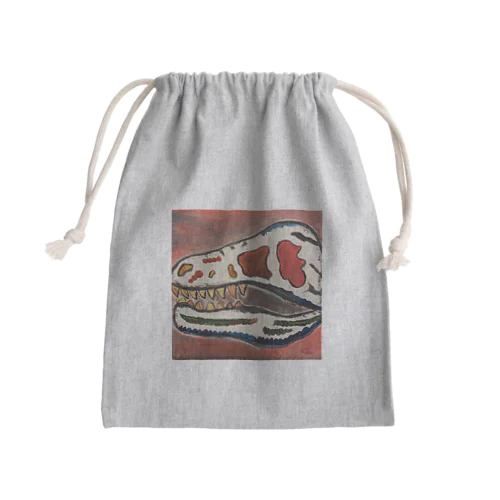 🌈dino(恐竜)🦕 Mini Drawstring Bag
