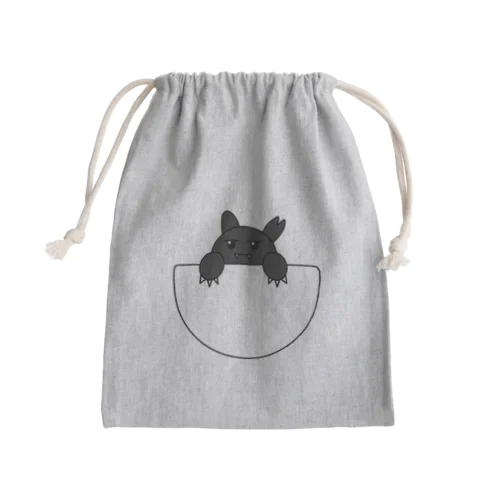 ポケットに住み着く猫です Mini Drawstring Bag