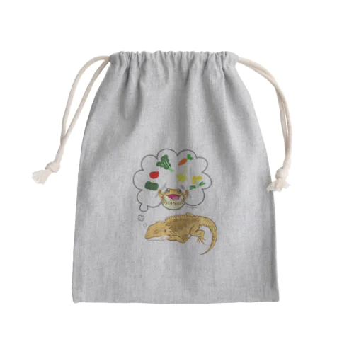 夢見るフトアゴちゃん Mini Drawstring Bag