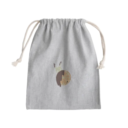 オランジェットうさぎ Mini Drawstring Bag