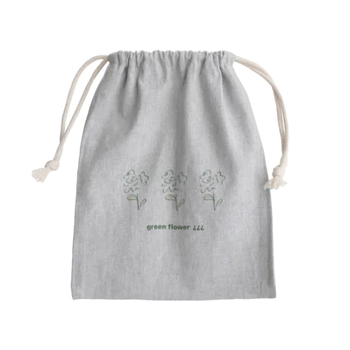 フラワー ₃ Mini Drawstring Bag