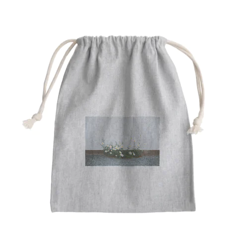 花 Mini Drawstring Bag