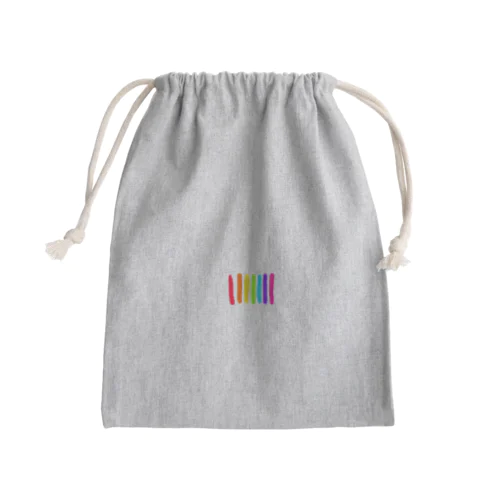 お祝いレインボー Mini Drawstring Bag