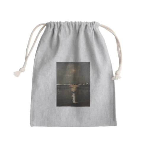 琵琶湖の満月 Mini Drawstring Bag