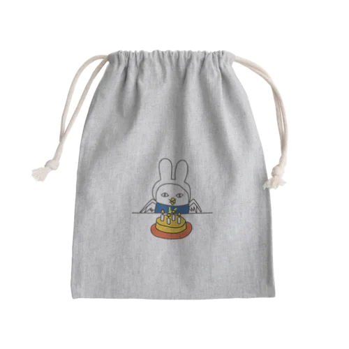 ミッフィーのコスプレをするふぁくトリ Mini Drawstring Bag