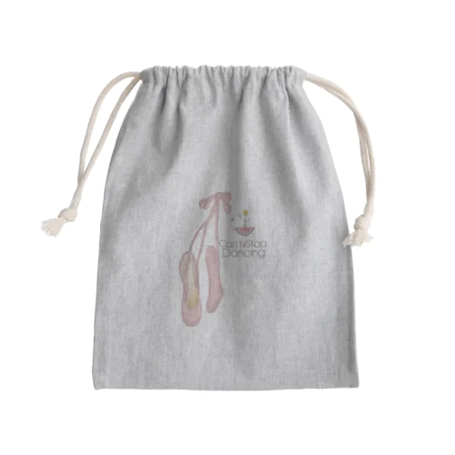 踊りたいネズミちゃん Mini Drawstring Bag