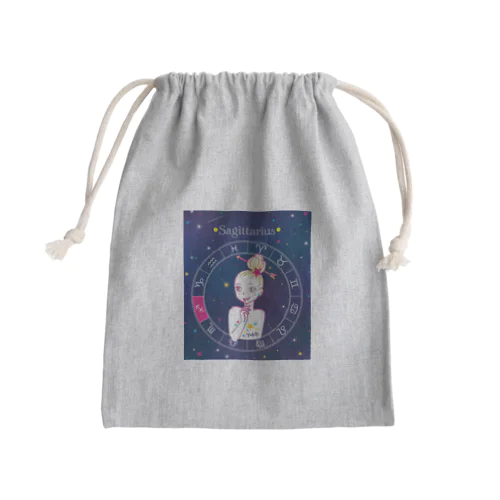 星座シリーズ＊射手座ガール  Mini Drawstring Bag