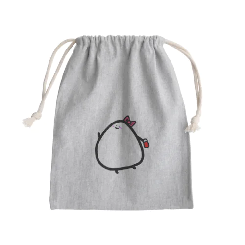 おめかしもっちり Mini Drawstring Bag