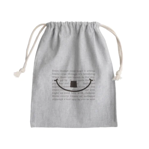 ちょびヒゲSMILE Mini Drawstring Bag