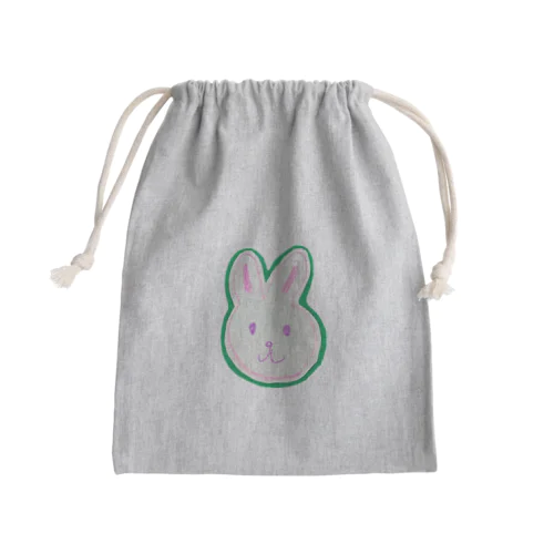 虚無うさぎ Mini Drawstring Bag