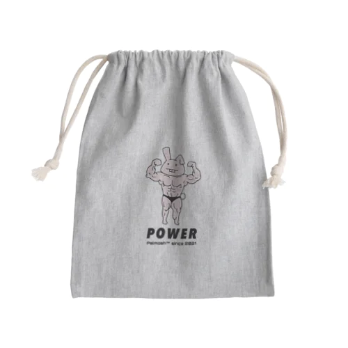 ムキパルくんきんちゃく Mini Drawstring Bag