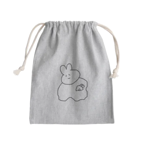 メタボうさぎちゃん Mini Drawstring Bag