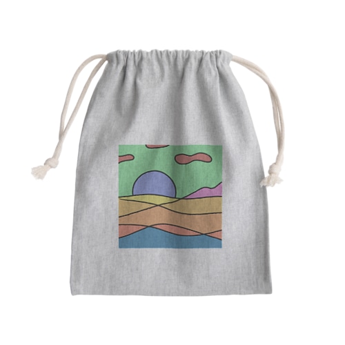背景 Mini Drawstring Bag