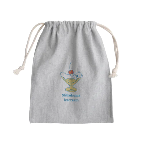 しろくまアイス Mini Drawstring Bag