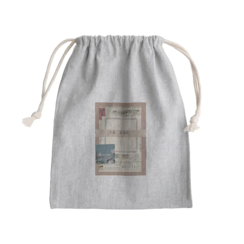 かしこA柄 Mini Drawstring Bag