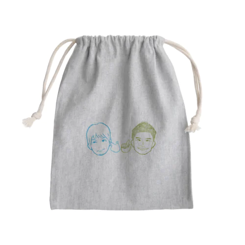 ナカノとピロリ イラスト カラー Mini Drawstring Bag