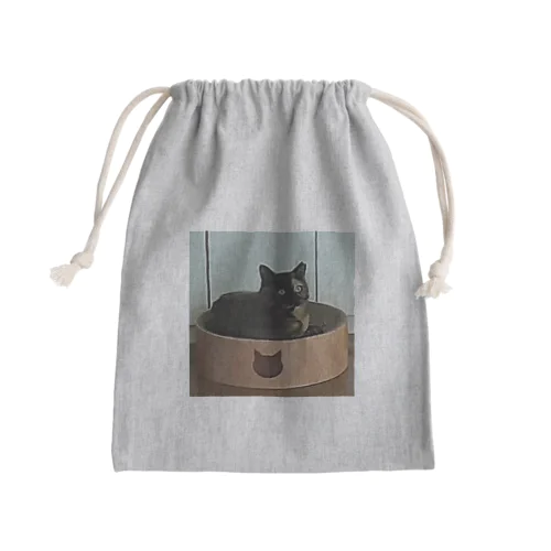 サビ猫ゆべしちゃん Mini Drawstring Bag