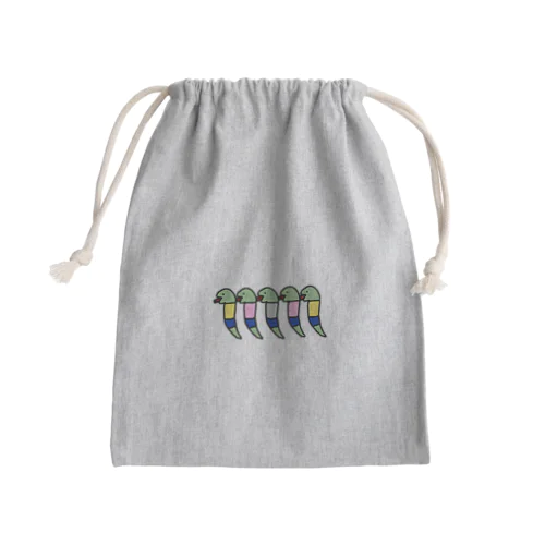 ヘビロテ Mini Drawstring Bag